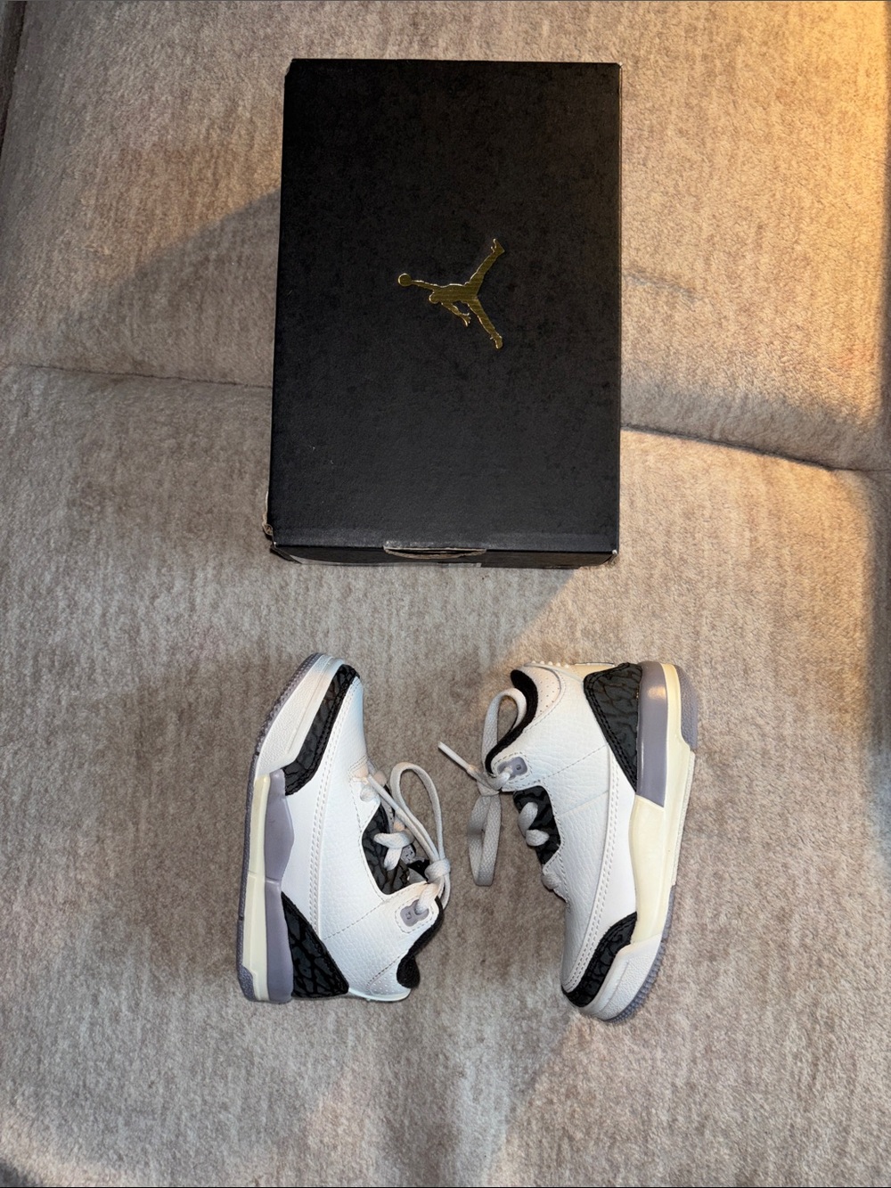 Jordan 3 Retro (TD) Summit White/Fire Red